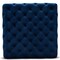 Baxton Studio Verene Blue Velvet Upholstered Gold Finished Square Cocktail Ottoman 163-10570 - alternate 6